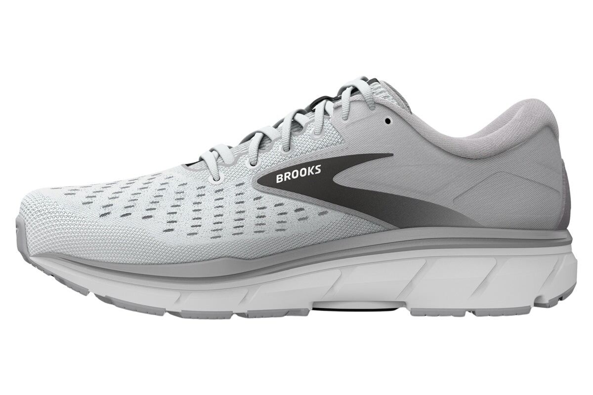 Mens Brooks Dyad 11 Running Shoes in Grey/Black/White – Size 11.5, 2E Width