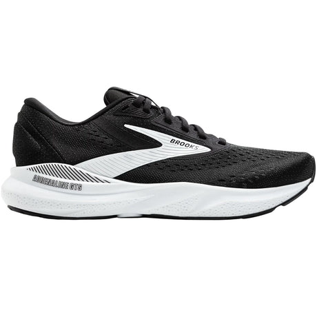 Brooks Adrenaline GTS 24 Mens Running Shoes Supportive Cushioning in Black/White