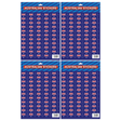 4x Australian Flag Stickers A4 Sheet (Same Size) – Festive Decoration for Australia Day (Bulk Pack)