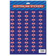 Australian Flag Stickers A4 Sheet (Same Size) – Festive Decoration for Australia Day