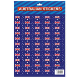 Australian Flag Stickers A4 Sheet (Same Size) – Festive Decoration for Australia Day