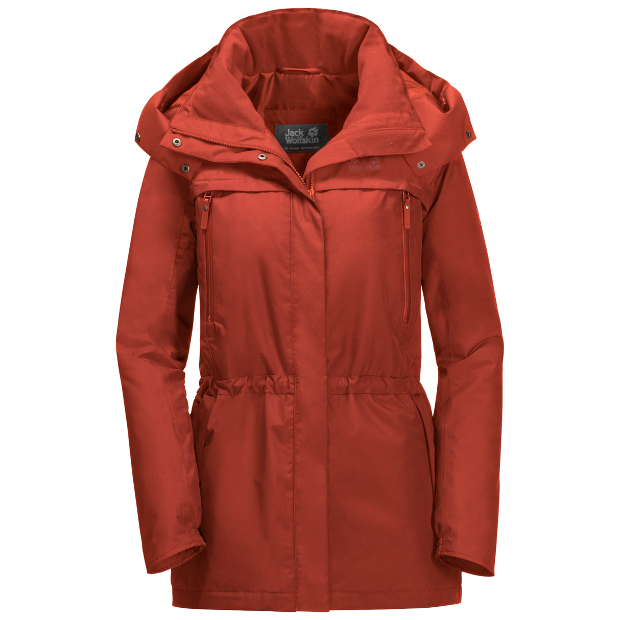 Jack Wolfskin Womens Fairway Ecosphere Warm Jacket (Waterproof Windproof) - Mexican Pepper