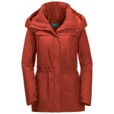 Jack Wolfskin Womens Fairway Ecosphere Warm Jacket (Waterproof Windproof) - Mexican Pepper
