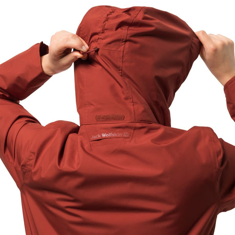 Jack Wolfskin Womens Fairway Ecosphere Warm Jacket - - Mexican Pepper Red (Waterproof & Windproof)