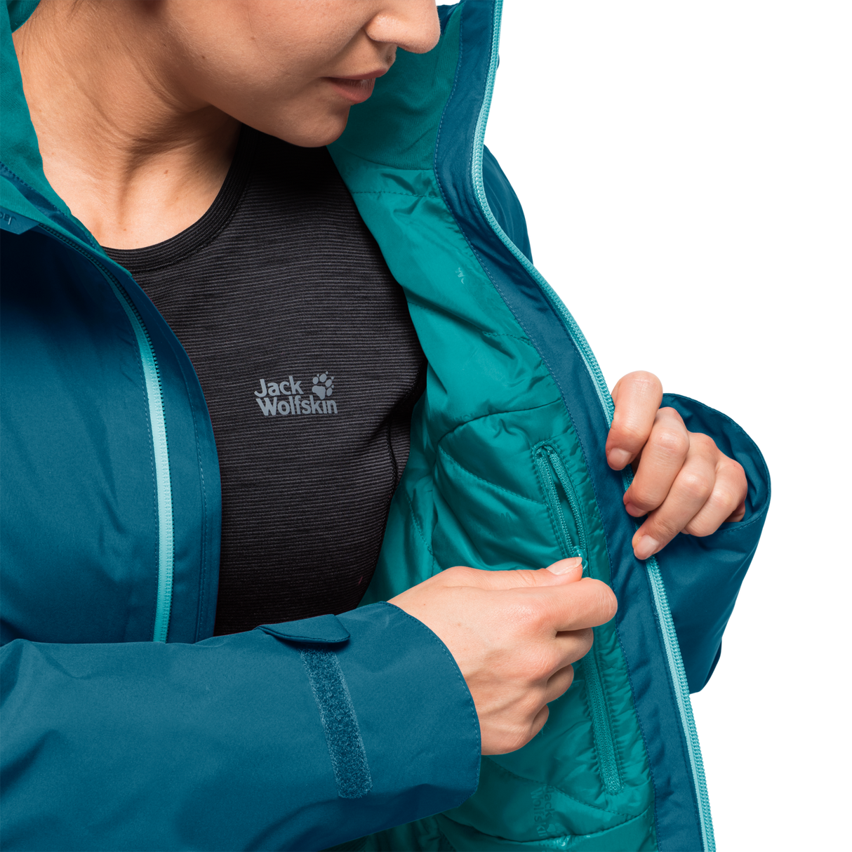 Jack Wolfskin Karelia Trail Ecosphere Womens Thermal Jacket - Celestial Blue - XS