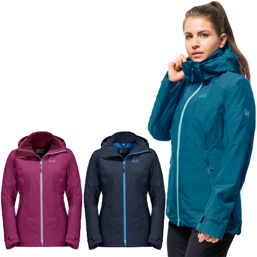 Jack Wolfskin Womens Thermal Jacket Karelia Trail Ecosphere - Celestial Blue