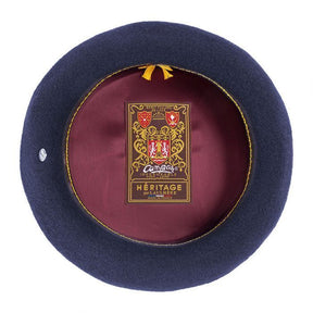 Laulhere Heritage Campan Mens French Beret Hat - Navy (100% Merino Wool)