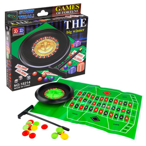 Games of Fortune The Big Winner Roulette Wheel and Ball Game - Casino Spinner (Party)