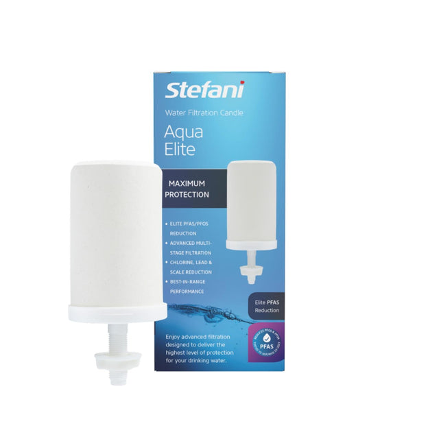Stefani Aqua Elite Ceramic Water Filter Candle - PFAS Reduction Replacement Cartridge