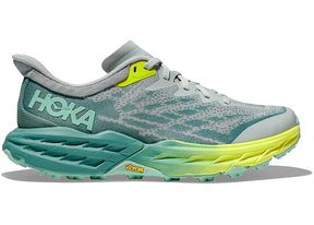 Hoka Womens Speedgoat 5 Trail Running Shoe in Mercury Trellis Size 10B