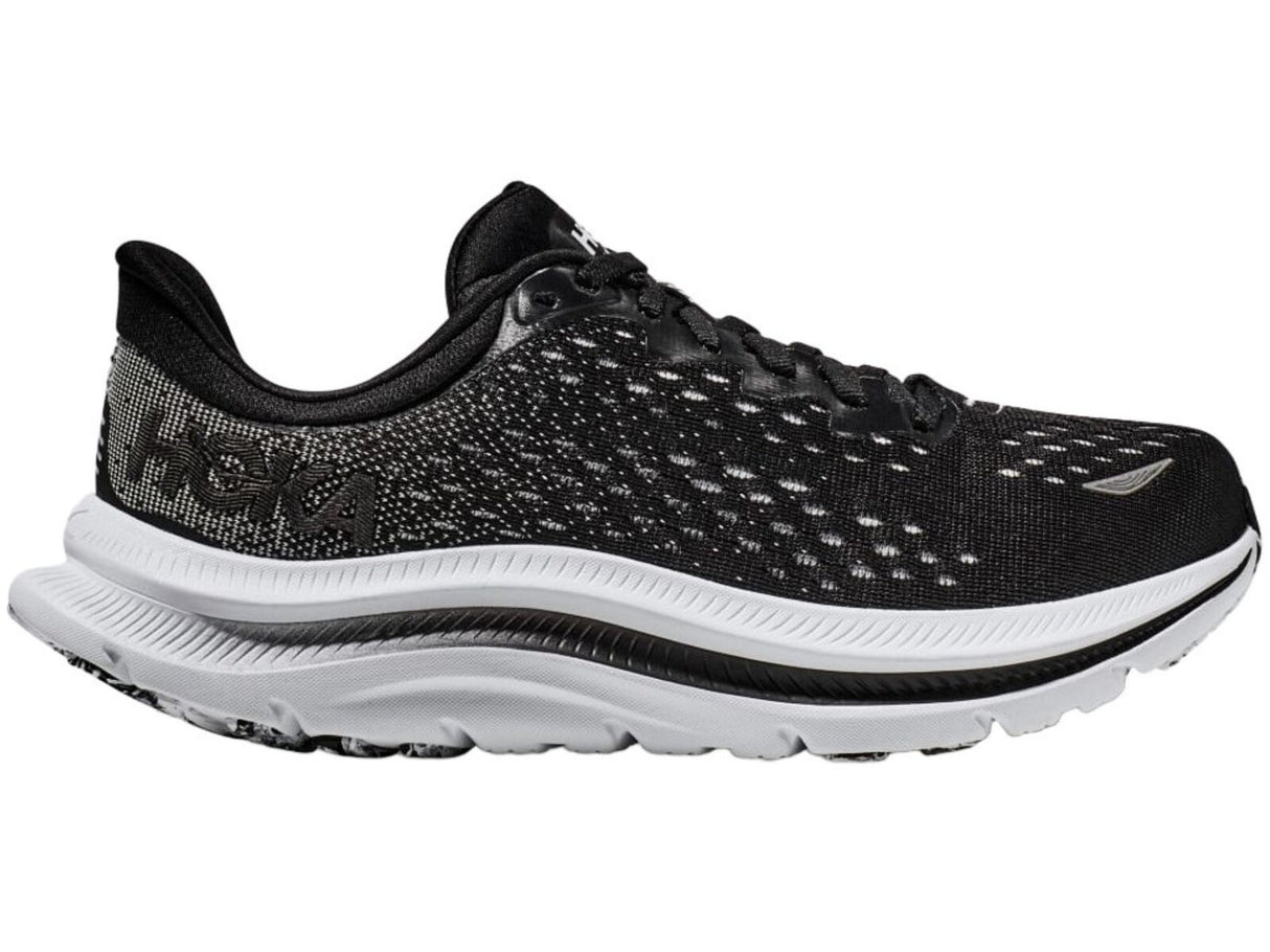 Mens HOKA Kawana Running Shoes Lightweight in Black White - Size 10