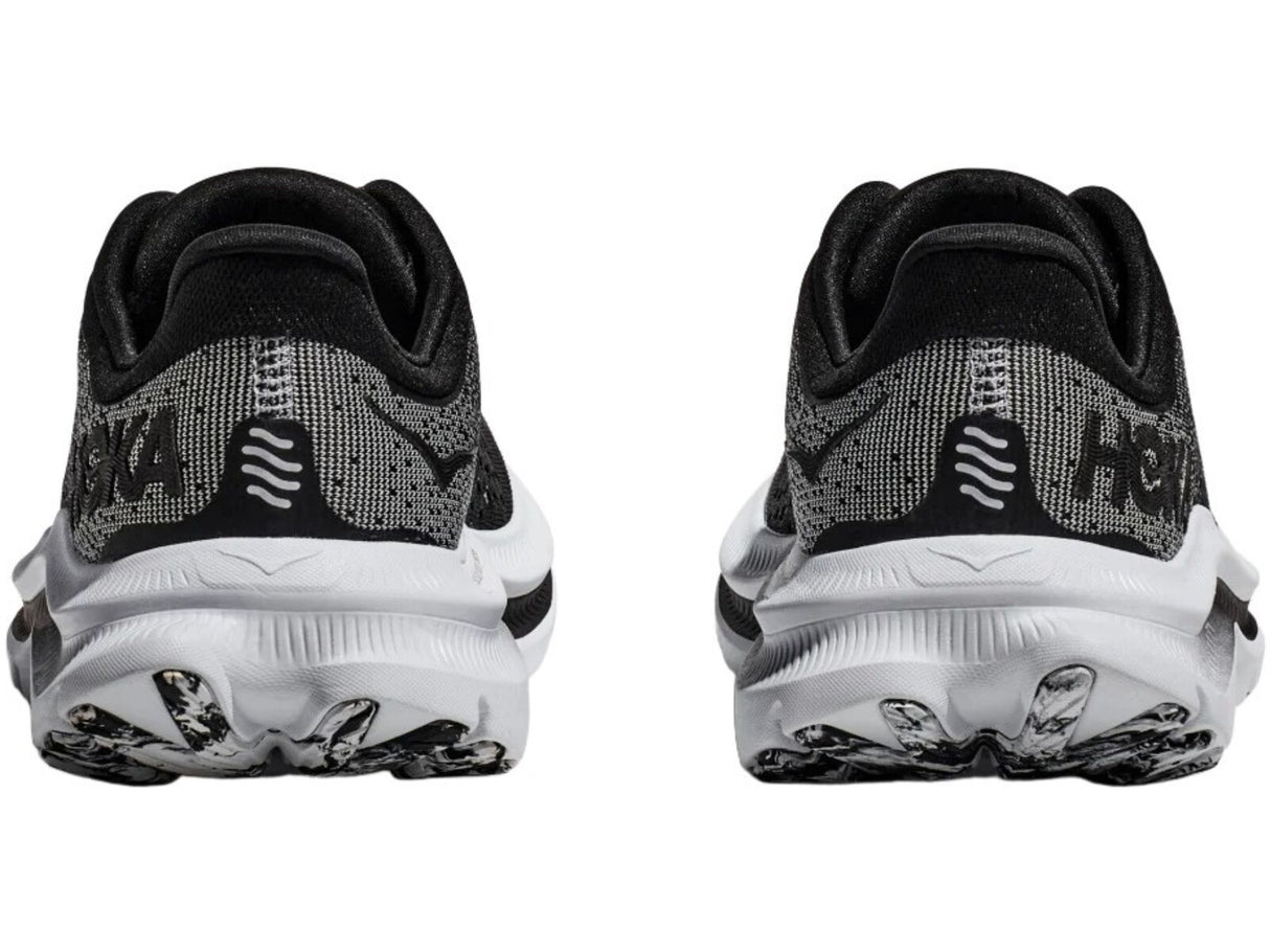 Mens HOKA Kawana Running Shoes Lightweight in Black White - Size 10