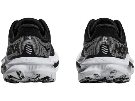 Mens HOKA Kawana Running Shoes Lightweight in Black White - Size 10