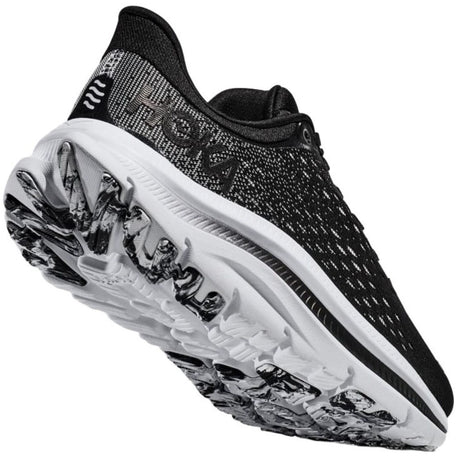 Mens HOKA Kawana Running Shoes Lightweight in Black White - Size 10