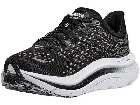 Mens HOKA Kawana Running Shoes Lightweight in Black White - Size 10