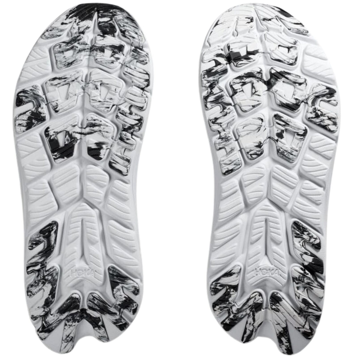 Mens HOKA Kawana Running Shoes Lightweight in Black White - Size 10