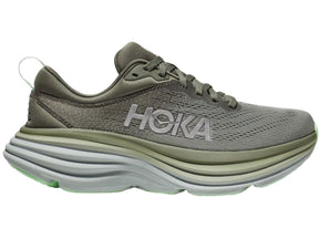 Hoka Bondi 8 Mens Running Shoes - Olive Haze/Mercury - Size US 11.5 (2023 Sneakers/Runners)