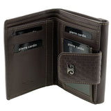 Pierre Cardin  Woven Leather Bi-Fold Wallet - Steel Brown (RFID Protection)