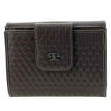 Pierre Cardin  Woven Leather Bi-Fold Wallet - Steel Brown (RFID Protection)