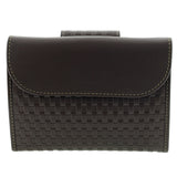 Pierre Cardin  Woven Leather Bi-Fold Wallet - Steel Brown (RFID Protection)