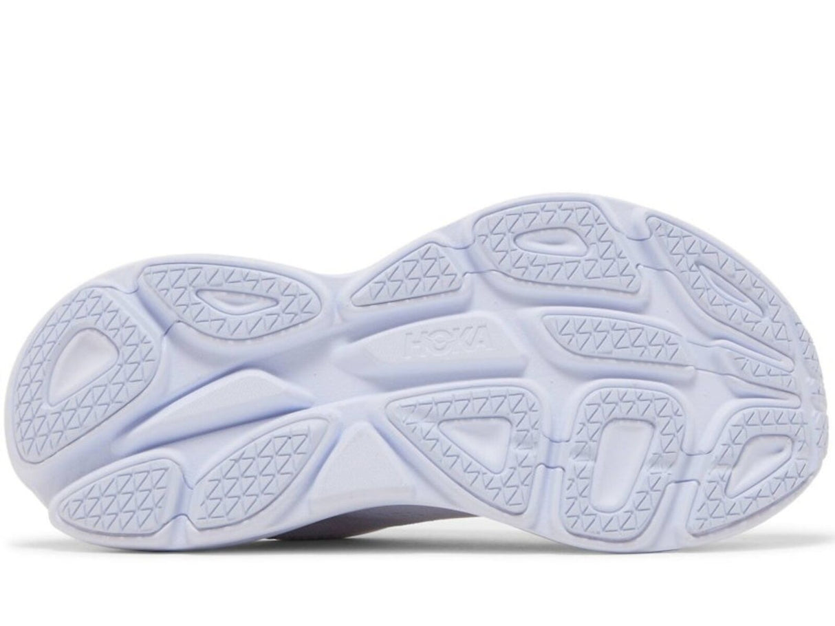 HOKA Womens Bondi 8 Running Shoes White/White in Size 9.5