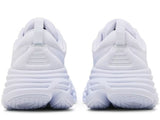 HOKA Womens Bondi 8 Running Shoes White/White in Size 9.5