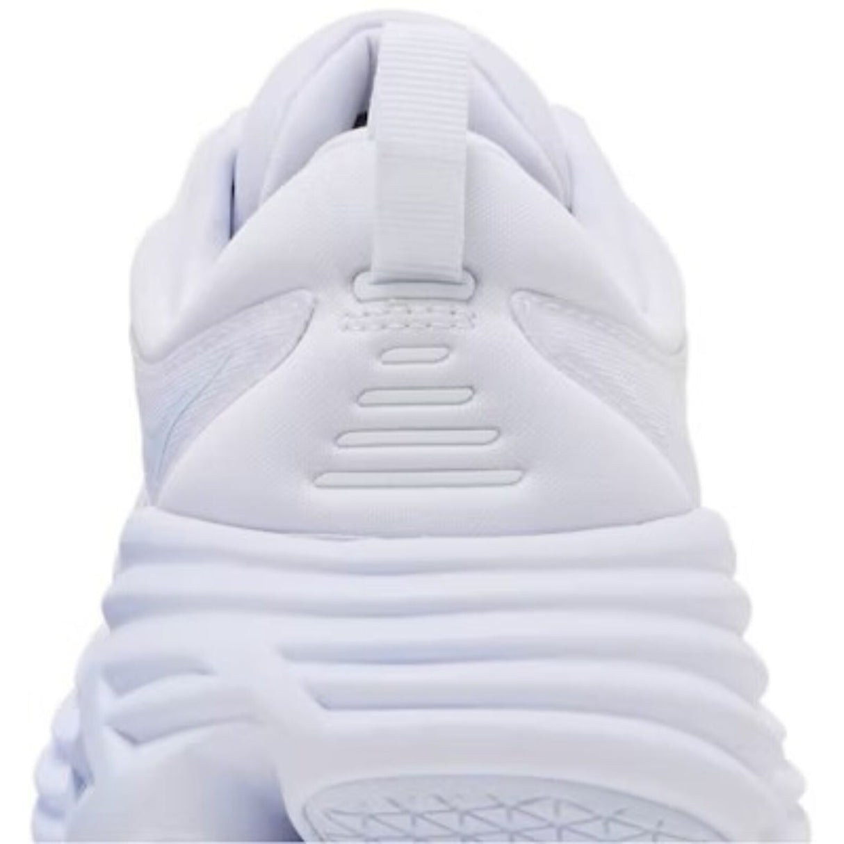 HOKA Womens Bondi 8 Running Shoes White/White in Size 9.5