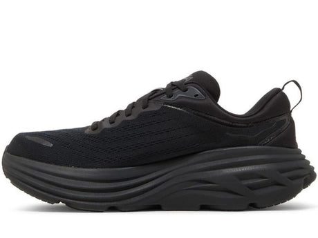 HOKA Mens Bondi 8 2E Wide Running Shoes Triple Black - US 10.5
