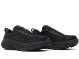HOKA Mens Bondi 8 2E Wide Running Shoes Triple Black - US 10.5