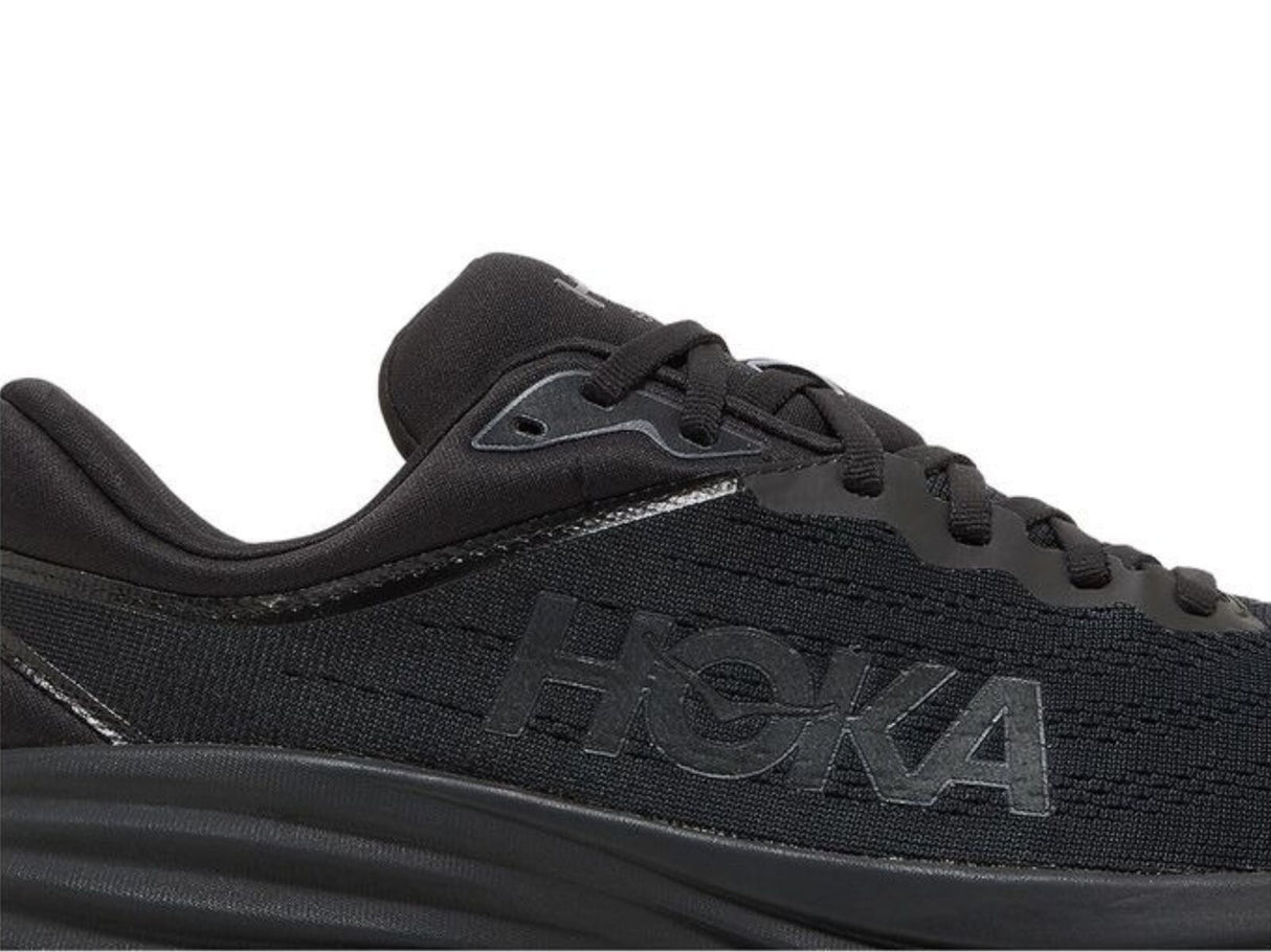 HOKA Mens Bondi 8 2E Wide Running Shoes Triple Black - US 10.5