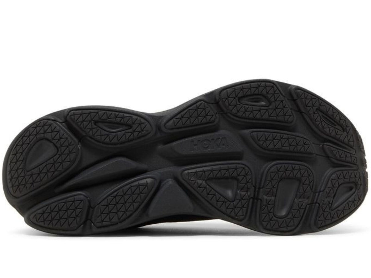 HOKA Mens Bondi 8 2E Wide Running Shoes Triple Black - US 10.5