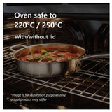 Pyrolux Radius 85 Stainless Steel 30cm/4.5L Chef Skillet/Saute Pan w/ Lids