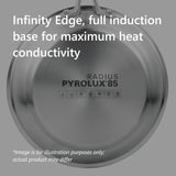 3-Piece Pyrolux Radius 85 Stainless Steel Saucepan Set