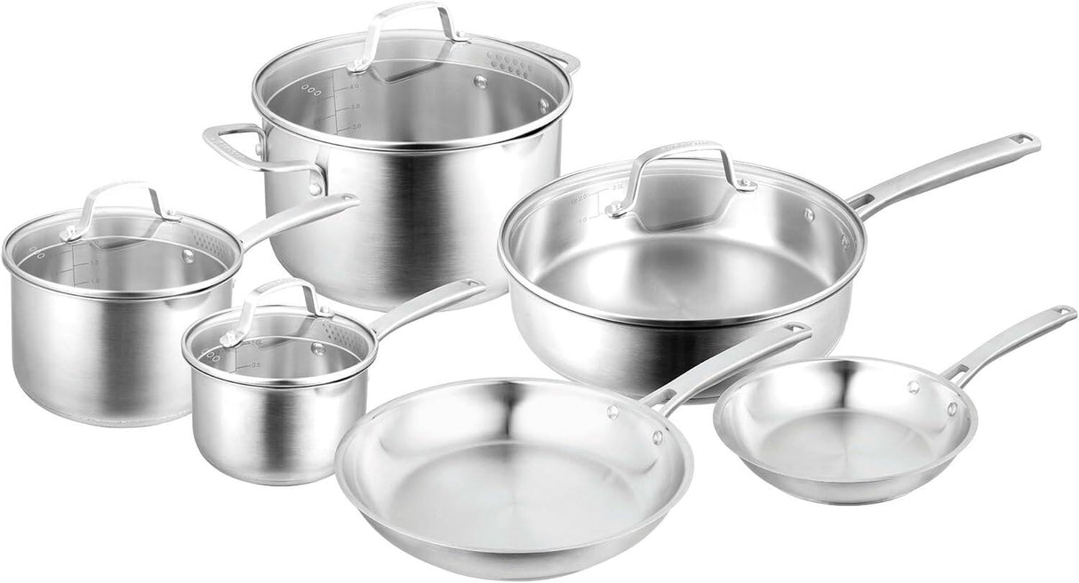 6-Piece Pyrolux Radius 85 Stainless Steel 18/10 Cookware Set