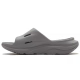 Hoka Ora Recovery Slide 3 Unisex Sandals Comfort Cushion Meta-Rocker in Grey