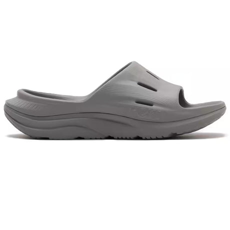 Hoka Ora Recovery Slide 3 Unisex Sandals Comfort Cushion Meta-Rocker in Grey