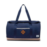 Herschel 40L Heritage Duffle Bag w/ Adjustable Strap in Peacoat/Light Taupe