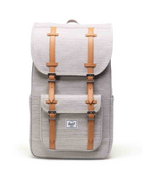 Herschel 30L Little America Backpack Bag w/ 15" Laptop Sleeve in Light Grey Crosshatch