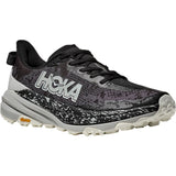Hoka Speedgoat 6 Men’s Trail Running Shoes Vibram Megagrip CMEVA in Black/Stardust - US 10