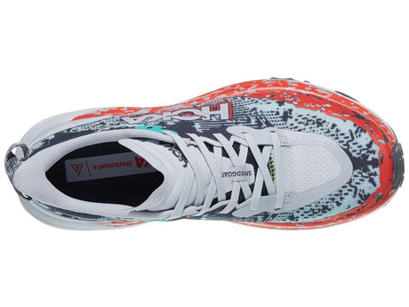 HOKA Speedgoat 6 Mens Trail Running Shoes in Gull/Stormy Skies - Size 8.5