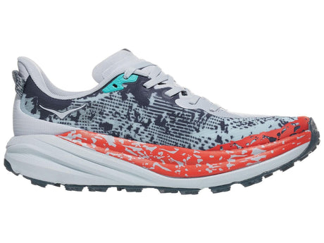 HOKA Speedgoat 6 Mens Trail Running Shoes in Gull/Stormy Skies - Size 9