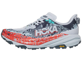 HOKA Speedgoat 6 Mens Trail Running Shoes in Gull/Stormy Skies - Size 9
