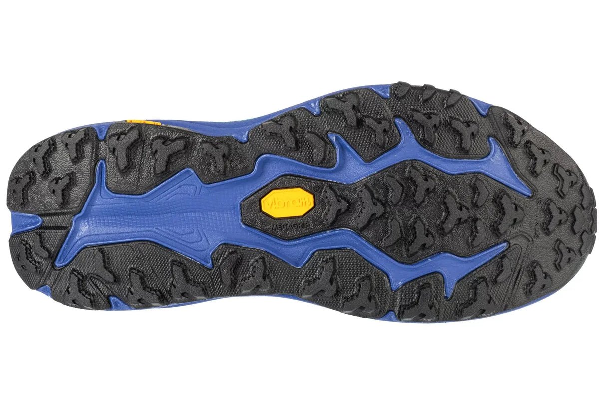 Hoka Speedgoat 6 Men’s Trail Running Shoes Vibram CMEVA in Oatmeal/Mountain Iris