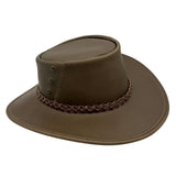 Jacaru 1153 Magpie Bovine Leather Hat - Water Resistant & UPF 50+ (Made in Australia)