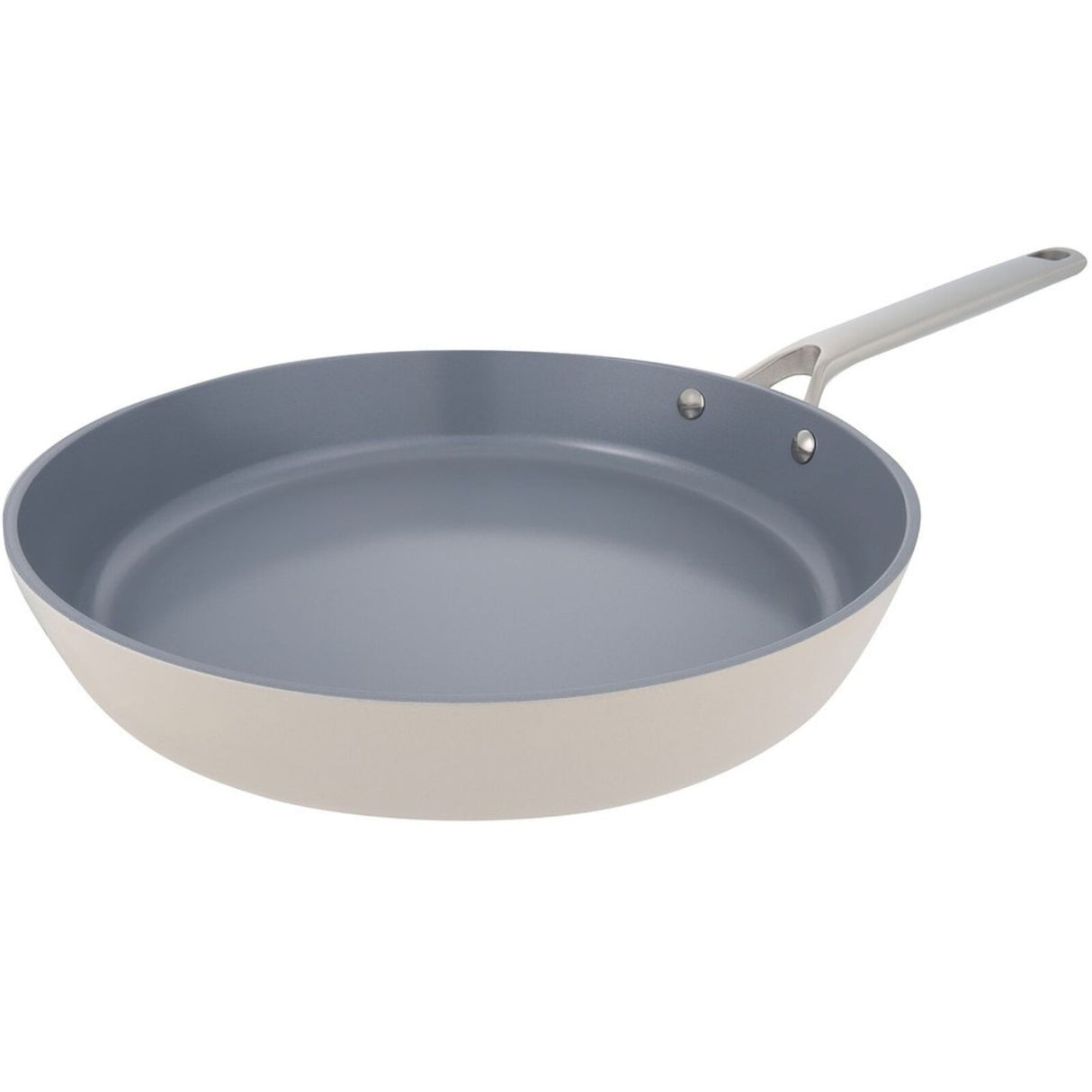 Pyrolyx NEXGEN Ceramic Fry Pan 30cm Ivory | Recycled Aluminium, Non-Toxic Swiss Coating