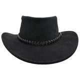 Jacaru 1154 Kookaburra Suede Leather Hat - Water Resistant & UPF 50+ (Made in Australia)