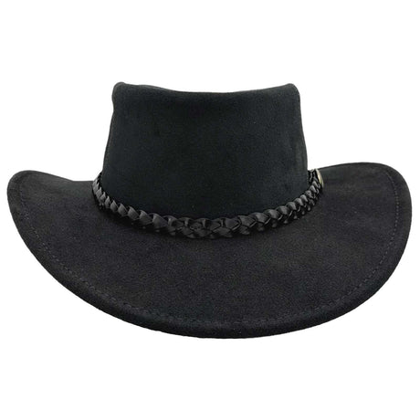 Jacaru 1154 Kookaburra Suede Leather Hat - Water Resistant & UPF 50+ (Made in Australia)