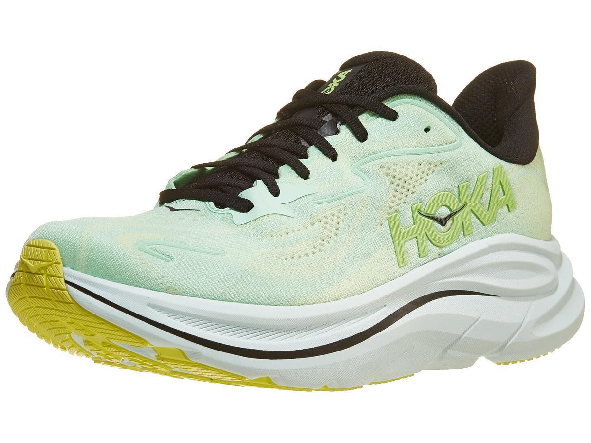 Hoka Clifton 10 Men’s Running Shoes Lightweight CMEVA MetaRocker in Fluorite/Luna Moth