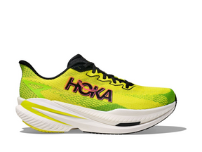 Hoka Mach X 3 Mens 2E Wide Running Shoes - Citrus/Neon Lime (Athletic Sneakers/Runners)