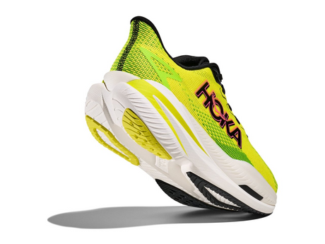 Hoka Mach X 3 Mens 2E Wide Running Shoes - Citrus/Neon Lime (Athletic Sneakers/Runners)